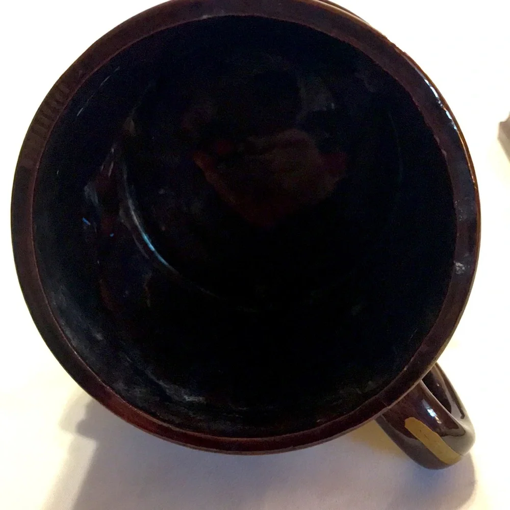 Vintage EO Brody ceramic fishing theme mug planter